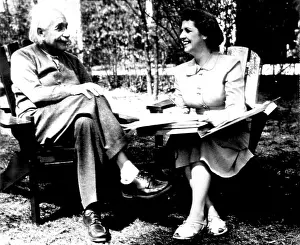 1950 Prints: Knows All The Answers -- Professor Albert Einstein