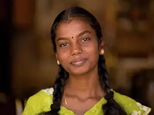 : Kochi,Kerala,India;Portrait of teenage girl