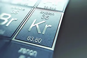 Metallic Prints: Krypton (Chemical Element)