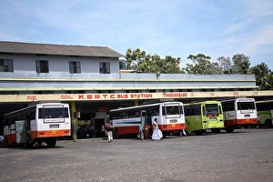 Travel Prints: KSRTC bus station or Kerala State Road Transport Corporation Bus Station ; Thrissur ; Kerala ; India