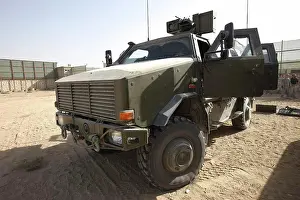 Stationary Prints: Kunduz, Afghanistan - The German Army ATF Dingo is a German heavily armored military infantry mobility vehicle