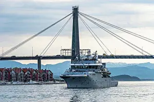 Secure Prints: KYSTVAKT W334 Norwegian Coast Guard Patrol Vessel in Stavanger