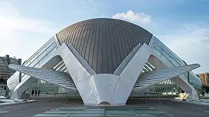 Outer Space Prints: L Hemisferic planetarium, Valencia, Spain, Europe