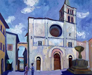 Build Prints: La Bevagna Umbria, by Josephine Trotter (b.1940/British)