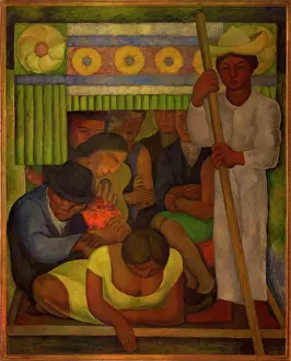 Genre Prints: La Canoa Enflorada, Rivera, Diego-Maria (1866-1957)