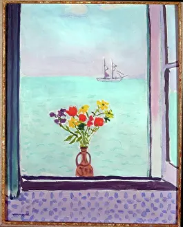 1926 Prints: La Fenetre de La Goulette; by Albert Marquet a French Expressionist artist