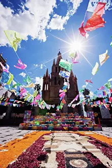 Occasion Prints: La Parroquia During Day of the Dead, San Miguel de Allende, Mexico