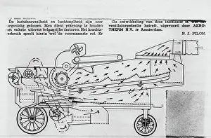 Undated Prints: Labor Inspectorate Photo Collection. 5x5 drawing threshing machine. undated