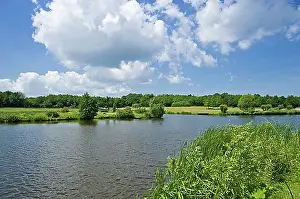 River Banks Prints: Lake Wallsee near the Wallmuseum