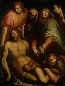 Medium Group Of People Prints: Lamentation by Giovanni Battista Naldini