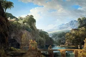 Land Scape Prints: Landscape of Ancient Greece; 1786; Oil on canvas Peirre-Henri de Valenciennes; French; 1750-1819