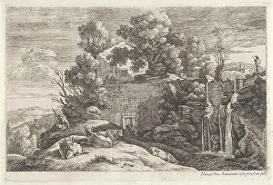 Landscape with cows and a spinster; Four river landscapes