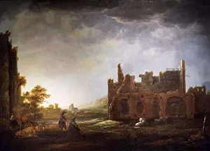 Ruined Prints: Landscape with the Ruins of Rijnsburg Abbey; about 1645; Oil on canvas Aelbert Cuyp; Dutch; 1620-91
