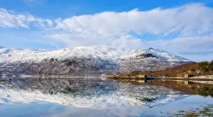Good Weather Prints: Landscape at Salangen Fjord near Loksebotn in northern Norway during winter