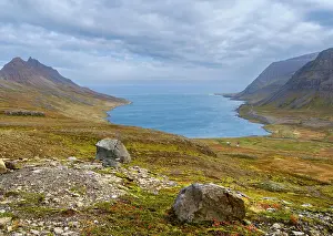 Ambiance Prints: Landscape along the Strandavegur at Veidileysufjoerdur