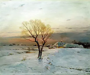 Landscape with tree by Nikolai Nikanorovich Dubovskoy