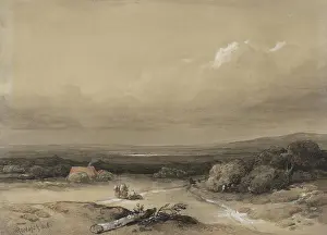 Signed Prints: Landscape, Willem Roelofs (I) (signed by artist), 1846, paper