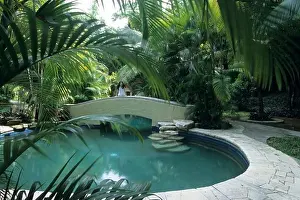 Calmness Prints: Landscaped Garden at Natadola Beach Resort, Natadola, Viti Levu, Fiji