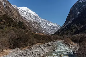 Berg Prints: Langtang Khola River meandering through the Valley