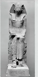 Features Prints: Large Seated Statue of Hatshepsut ca