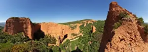 Leon Prints: Las Medulas, Roman gold mines under blue sky