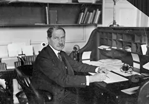 1922 Prints: Latest portrait of Mr. Bonar Law. November 7, 1922. (Photo by Daily Mirror)