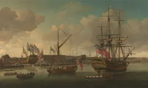 Thames Prints: Launching Deptford John Cleveley Elder Ca 1712-1777