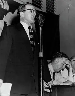 Laurie Short addressing ALP grouper meeting 13/2/55. February 15, 1955