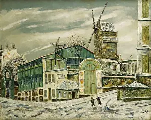 Oil On Canvas Prints: Le Moulin de la Galette. Elisee Maclet (1881-1937). Oil on canvas. 73 x 90.8cm