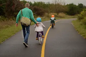 Baby Boomer Prints: LEARNING TO RIDE A BIKE WITH DAD