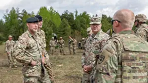 Michigan Prints: From left, Danish Army Lt. Col