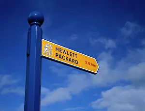 Industry Prints: Leixlip, Co Kildare, Ireland, Sign For Hewlett Packard