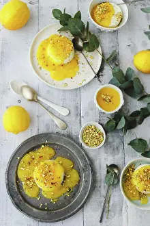 Refreshing Prints: Lemon curd panna cotta
