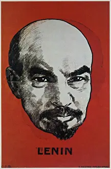 Leader Prints: Lenin the Russian, Soviet Communist leader depicted on a 1919