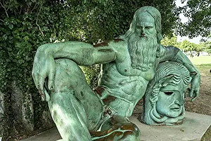 Leonardo Da Vinci Prints: Leonardo da Vinci statue in Amboise, France, Europe