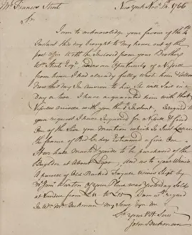 Letter Prints: Letter to Francis Street, Philadelphia