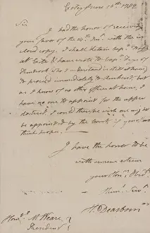 Letter Prints: Letter to President Mesech Weare, 1782-06-16, Exeter, N.H. A. L. S. Endorsed. 1 page. Fo