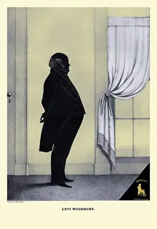 Statesmen Prints: Levi Woodbury, Brown's Silhouette Portrait Gallery of Famous Americans