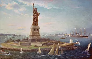 Star Prints: Liberty Island, New York Harbor
