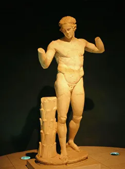 Trending: Libya, , Tripoli, Statue of Athlete Diadumenos in Jamahiriya Museum