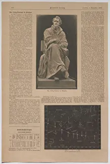 Newspaper Prints: The Liebig monument in Munich, The Justus von Liebig monument in Munich from Illustrirte Zeitung