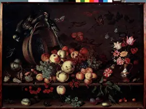 Baroque Style Prints: Still Life with Fruits by Balthasar van der Ast