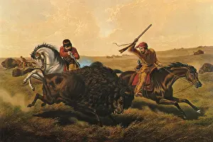 Prairie Prints: Life on the Prairie, The Buffalo Hunt