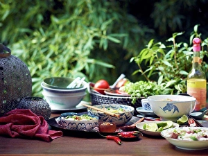 Assorted Prints: Still life of vietnamese starters