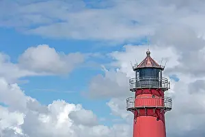 Northern Germany Prints: Lighthouse, Buesum, Schleswig-Holstein, Germany, Europe