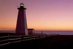 Beam Prints: lighthouse, sunrise, sunset, Newfoundland