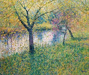 The Lily Pond, Autumn Tints-Morning, October 2004 Charles Neal (b.1951/British) Oil on canvas
