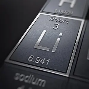 Metallic Prints: Lithium (Chemical Element)