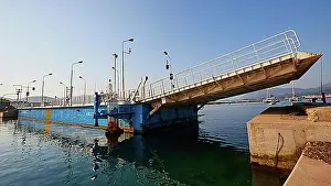 Capital City Prints: Little open swing bridge, Santa Maura ferry bridge