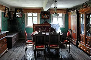 Living Rooms Prints: Living room, circa 1900, in a farmhouse from Kleinrinderfeld